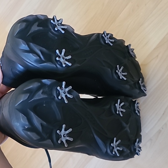 ECCO Men's Strike Black Golf Shoes Size 12-12.5 - Picture 6 of 6